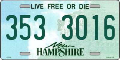 NH license plate 3533016