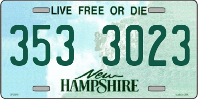 NH license plate 3533023