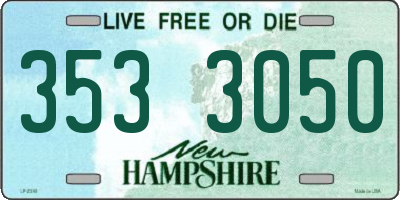 NH license plate 3533050