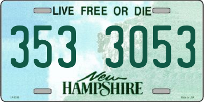 NH license plate 3533053