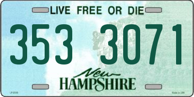 NH license plate 3533071