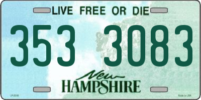 NH license plate 3533083