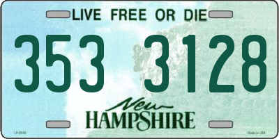 NH license plate 3533128