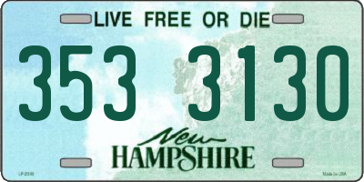 NH license plate 3533130