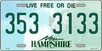 NH license plate 3533133