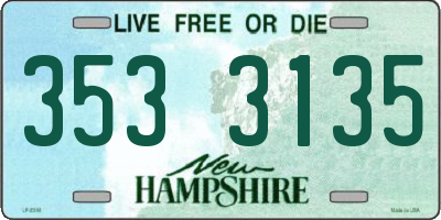 NH license plate 3533135