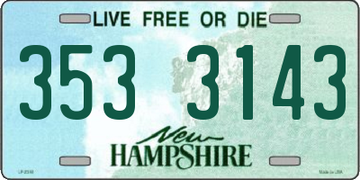 NH license plate 3533143
