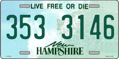 NH license plate 3533146