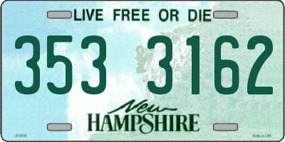 NH license plate 3533162
