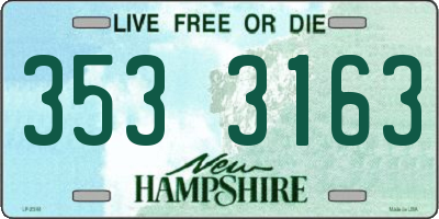 NH license plate 3533163