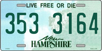 NH license plate 3533164