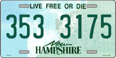 NH license plate 3533175