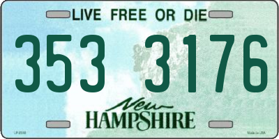 NH license plate 3533176