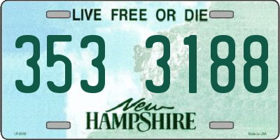 NH license plate 3533188