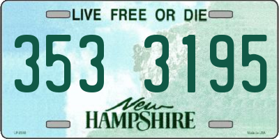 NH license plate 3533195