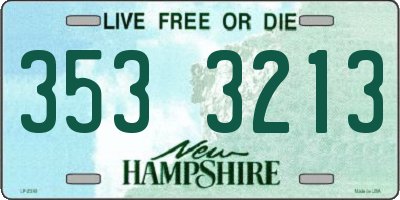 NH license plate 3533213