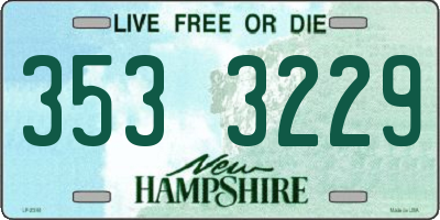 NH license plate 3533229