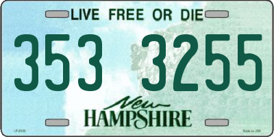 NH license plate 3533255