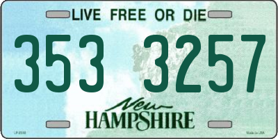NH license plate 3533257