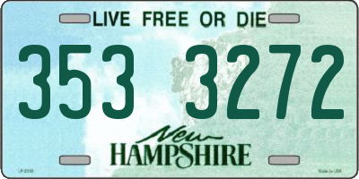 NH license plate 3533272