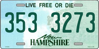 NH license plate 3533273