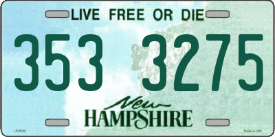 NH license plate 3533275