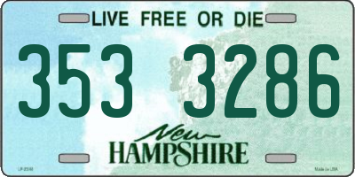 NH license plate 3533286