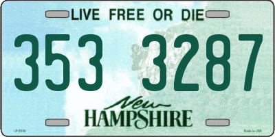 NH license plate 3533287