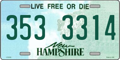 NH license plate 3533314