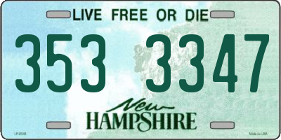 NH license plate 3533347