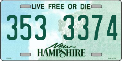 NH license plate 3533374