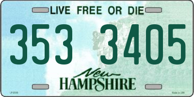 NH license plate 3533405
