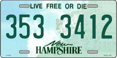 NH license plate 3533412