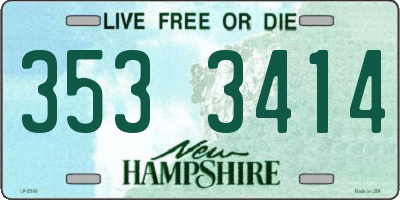 NH license plate 3533414