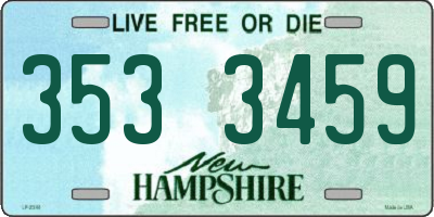 NH license plate 3533459