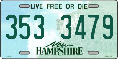 NH license plate 3533479