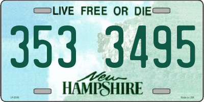 NH license plate 3533495