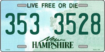 NH license plate 3533528