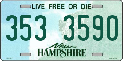 NH license plate 3533590