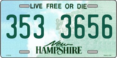 NH license plate 3533656