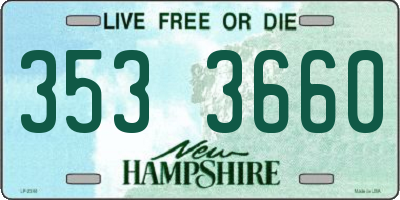 NH license plate 3533660