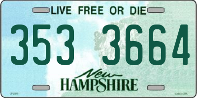 NH license plate 3533664