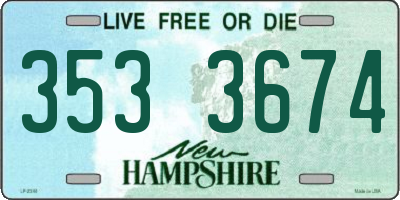 NH license plate 3533674