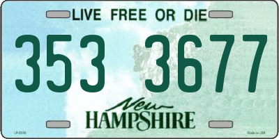 NH license plate 3533677