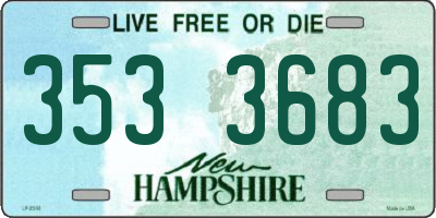 NH license plate 3533683