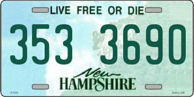 NH license plate 3533690