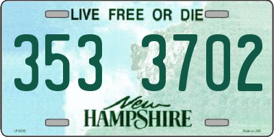NH license plate 3533702