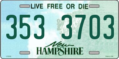 NH license plate 3533703