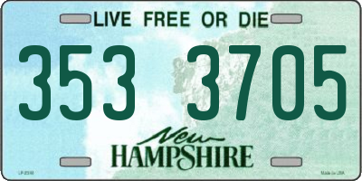 NH license plate 3533705