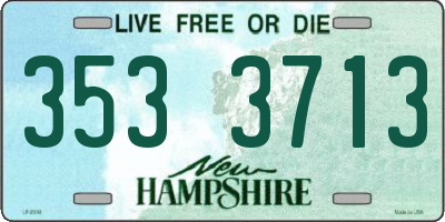 NH license plate 3533713